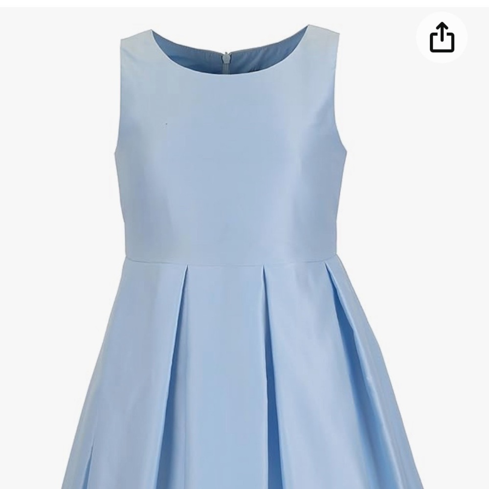 Emma Riley Girls Satin Sleeveless Sky Blue Easter Dress sized 5-6 year olds